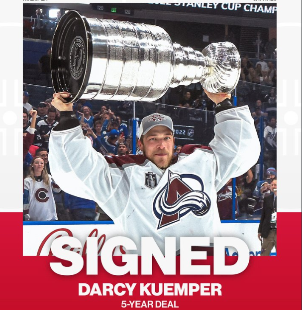 Darcy Kuemper Back Where He Belongs for Good: Avalanche Reunite with Their Stanley Cup Hero on a Five-Year Deal to Chase Glory Together Again, Restoring the Hope Fans Never Let Go Of