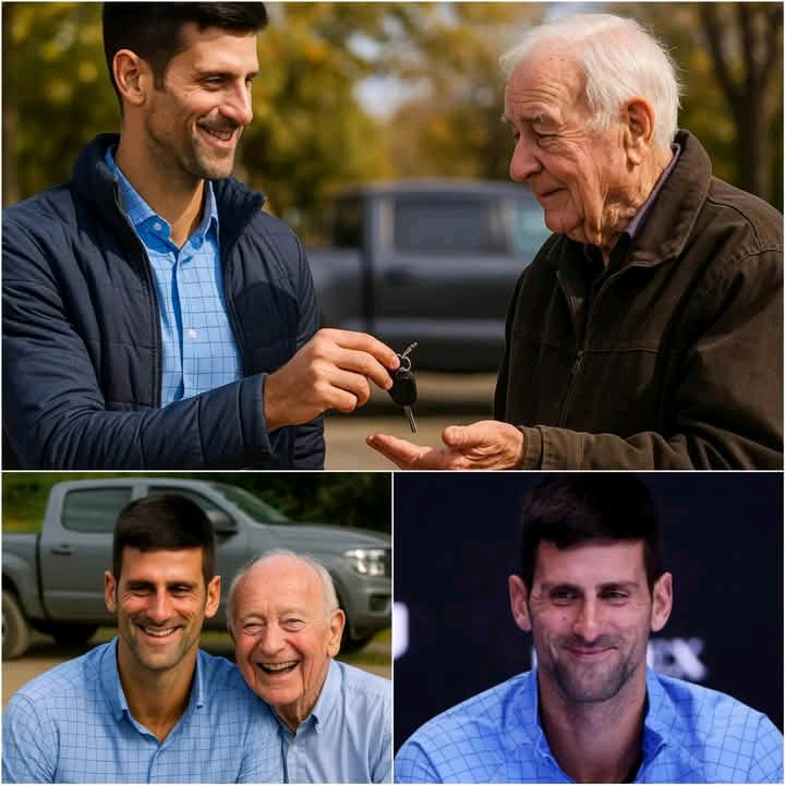Novak Djokovic quietly gave his old pickup truck to a 76-year-old man who walked to work every day — and the heartfelt thank-you note left people in tears.